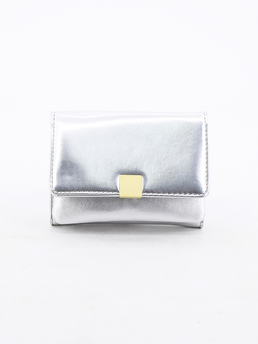 BILLETERA ROMA - PLATEADO 