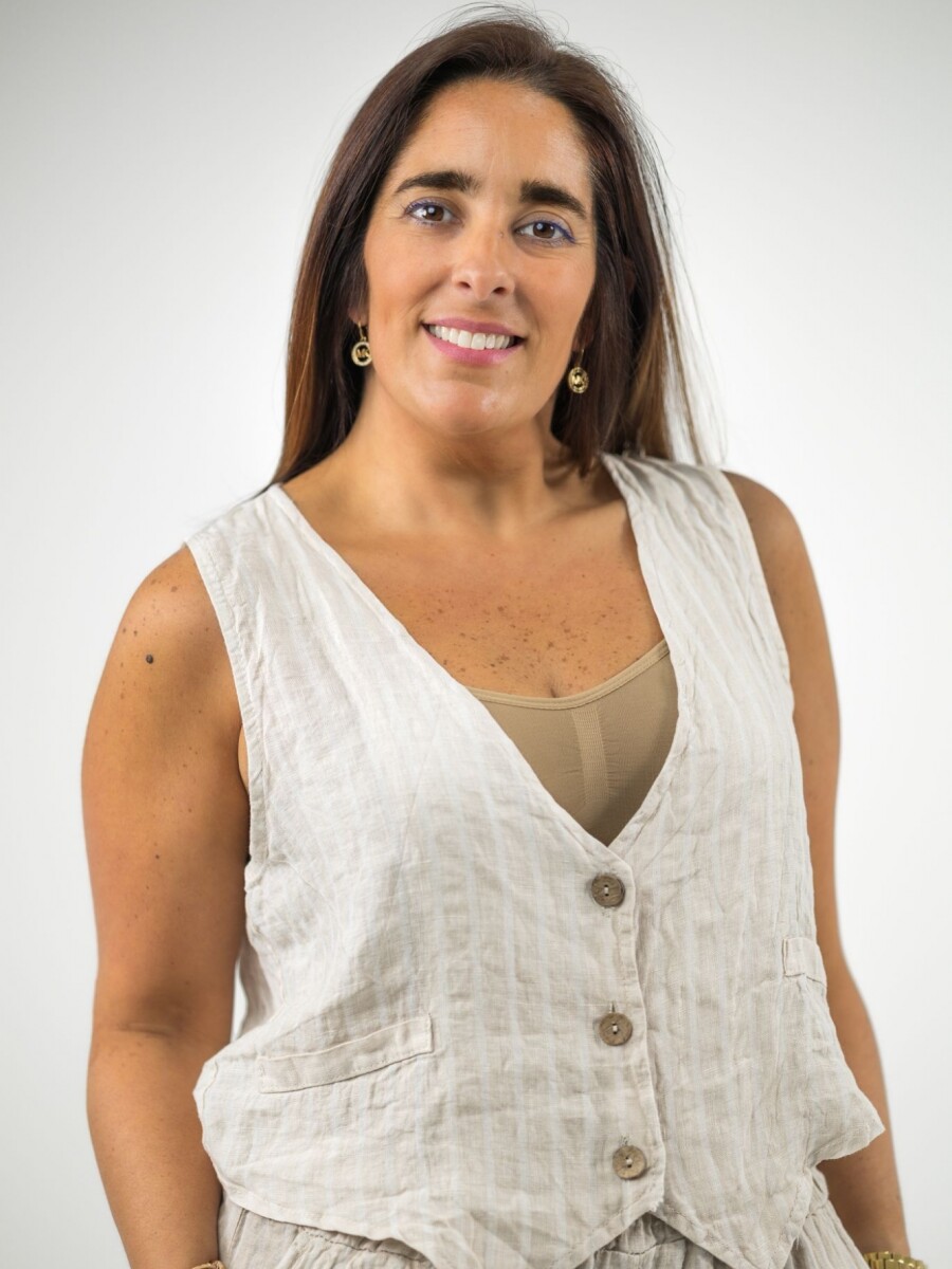 Conjunto 100% lino Beige