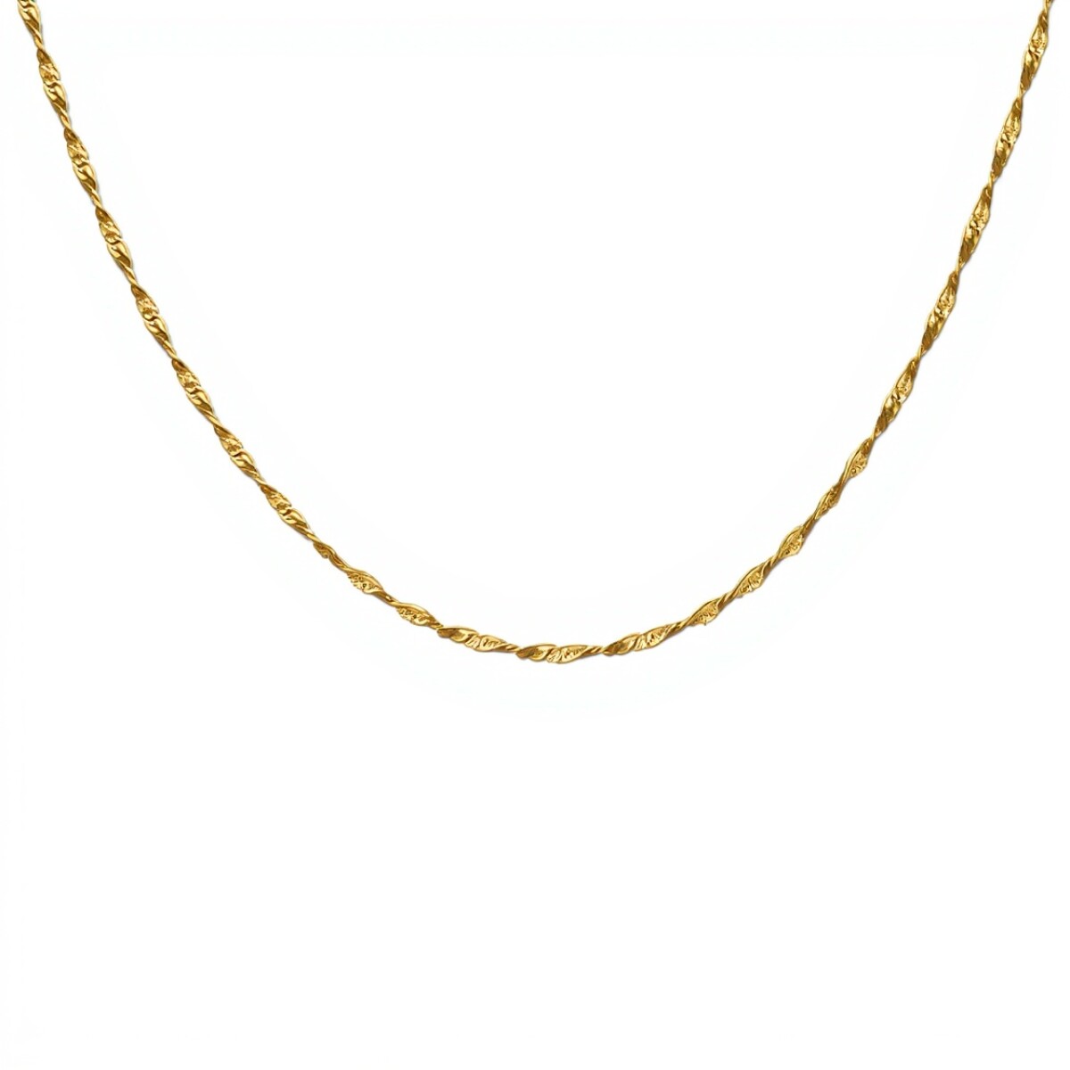 Cadena oro Singapur - Oro bajo - Sin Piedra - CD8063 - sinpiedra 