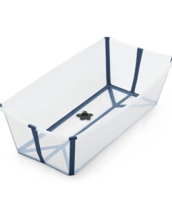 Baño Stokke flexibath clasico transparente azul