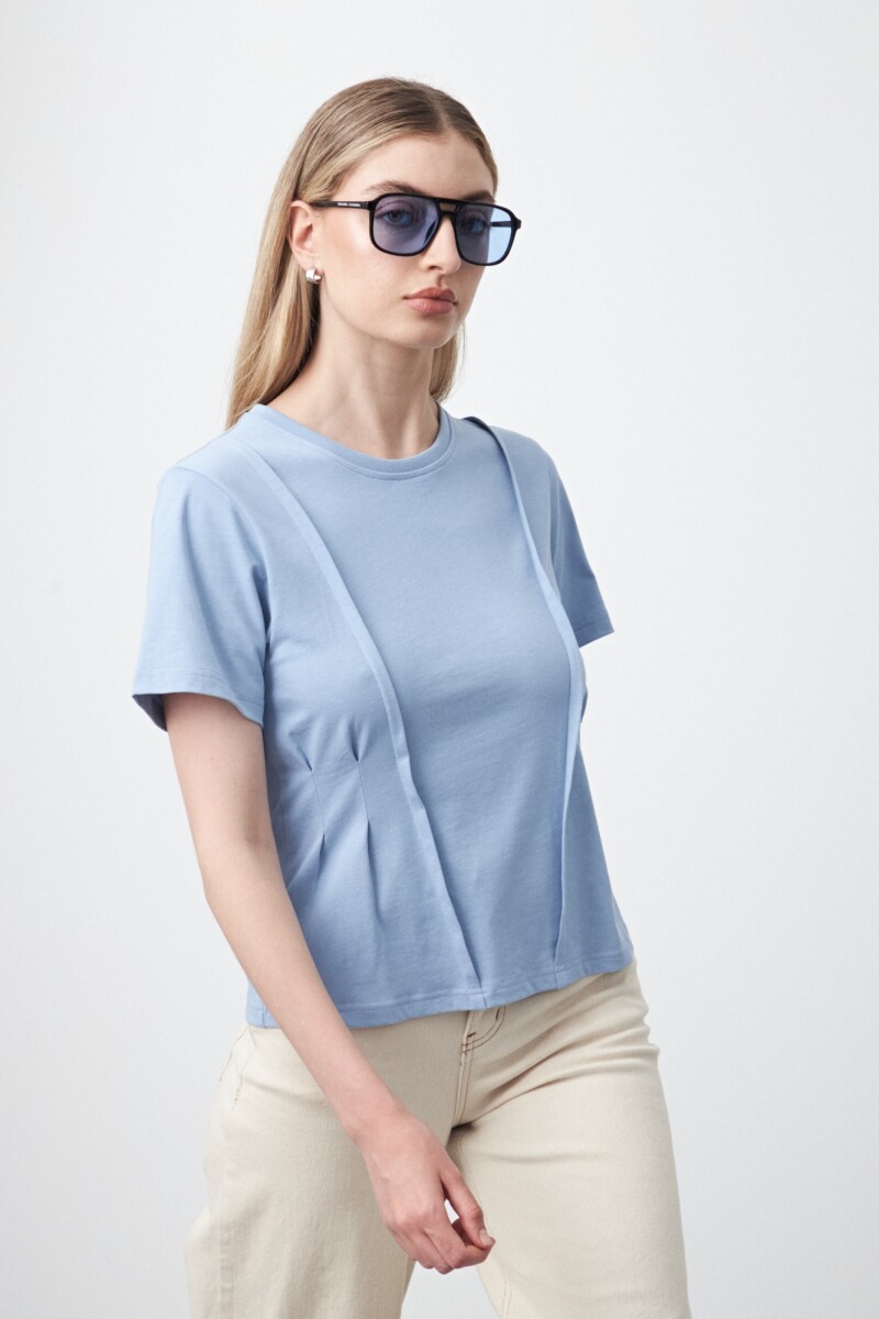 REMERA SHIITAKE Celeste