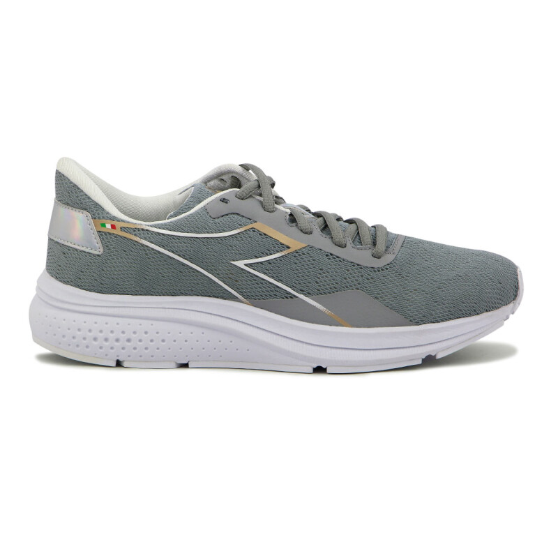 Diadora Champion Running Mujer Active Passo 2 W Plata-blanco