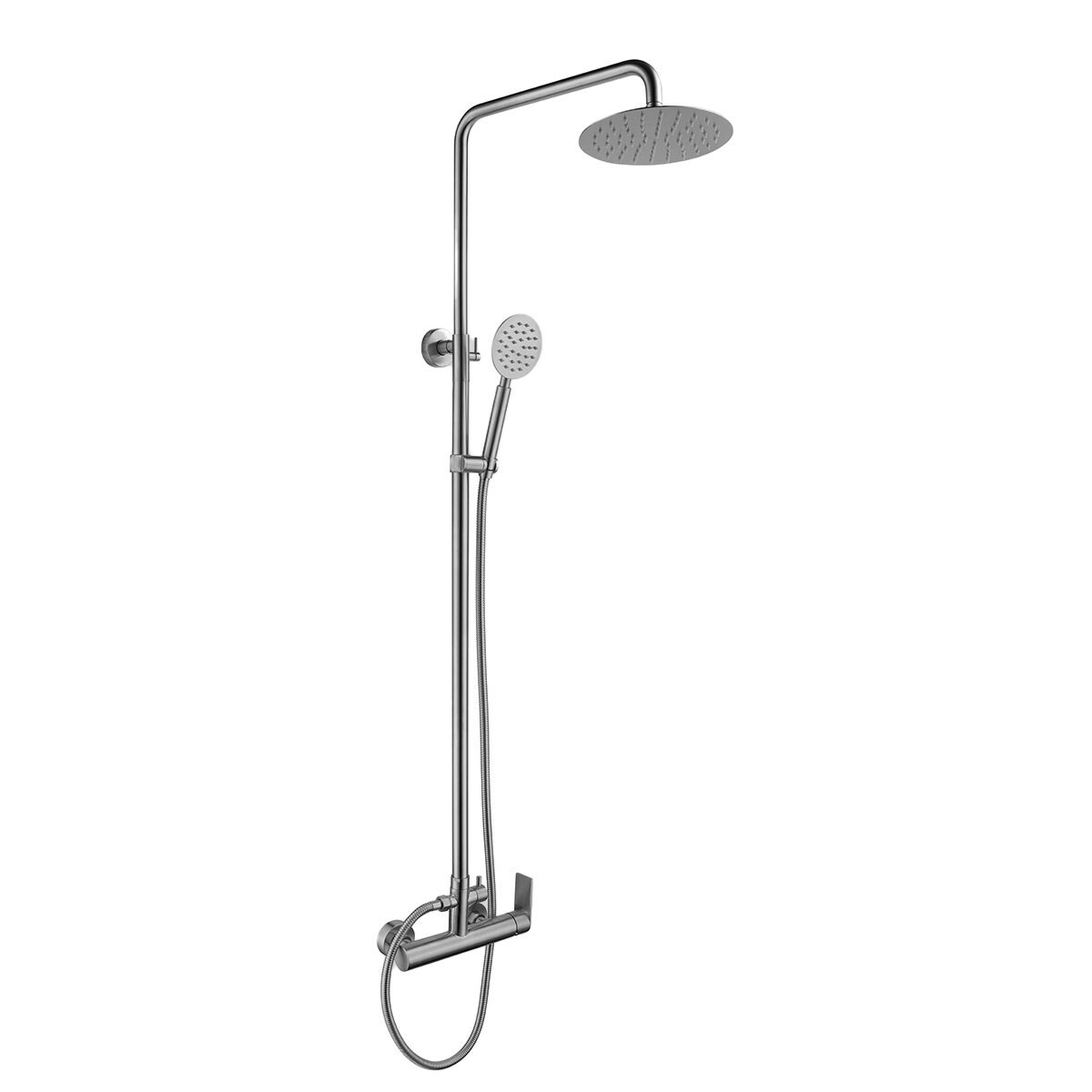 GRIFERIA BARRAL DUCHA EXTERIOR EN BRUSHED NICKEL - SERIE SALEMI 