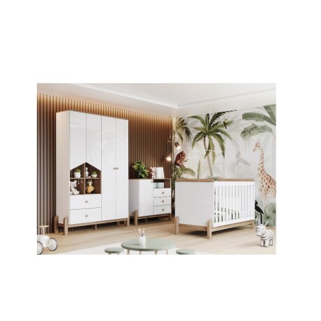 COMODA 1 PUERTA, 3 CAJONES TERNURA BLANCO/JEQUITI COMODA 1 PUERTA, 3 CAJONES TERNURA BLANCO/JEQUITI