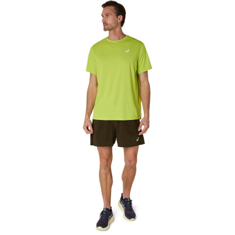 Short Running Asics Silver 5In Short Hombre Brown Stone