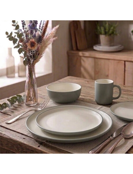 SET 16PZAS STONEWARE D27-20-10/400ML LOFT SLATE SET 16PZAS STONEWARE D27-20-10/400ML LOFT SLATE