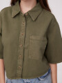 Camisa Celsa Verde Oliva Oscuro