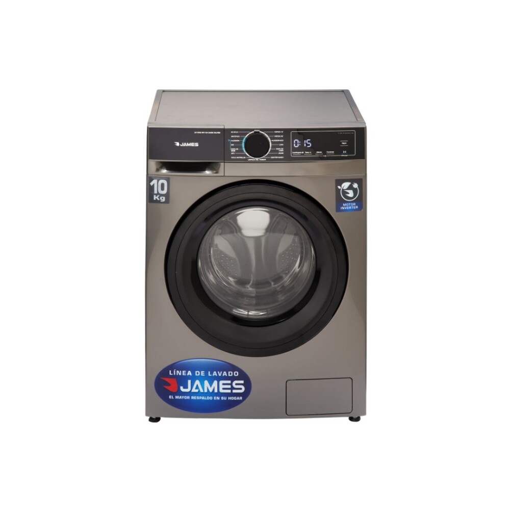 Lavarropas Carga Frontal Dark Silver 10 Kg Inverter - Modelo LR 1016 INV G4 - James Lavarropas Carga Frontal Dark Silver 10 Kg Inverter - Modelo LR 1016 INV G4 - James