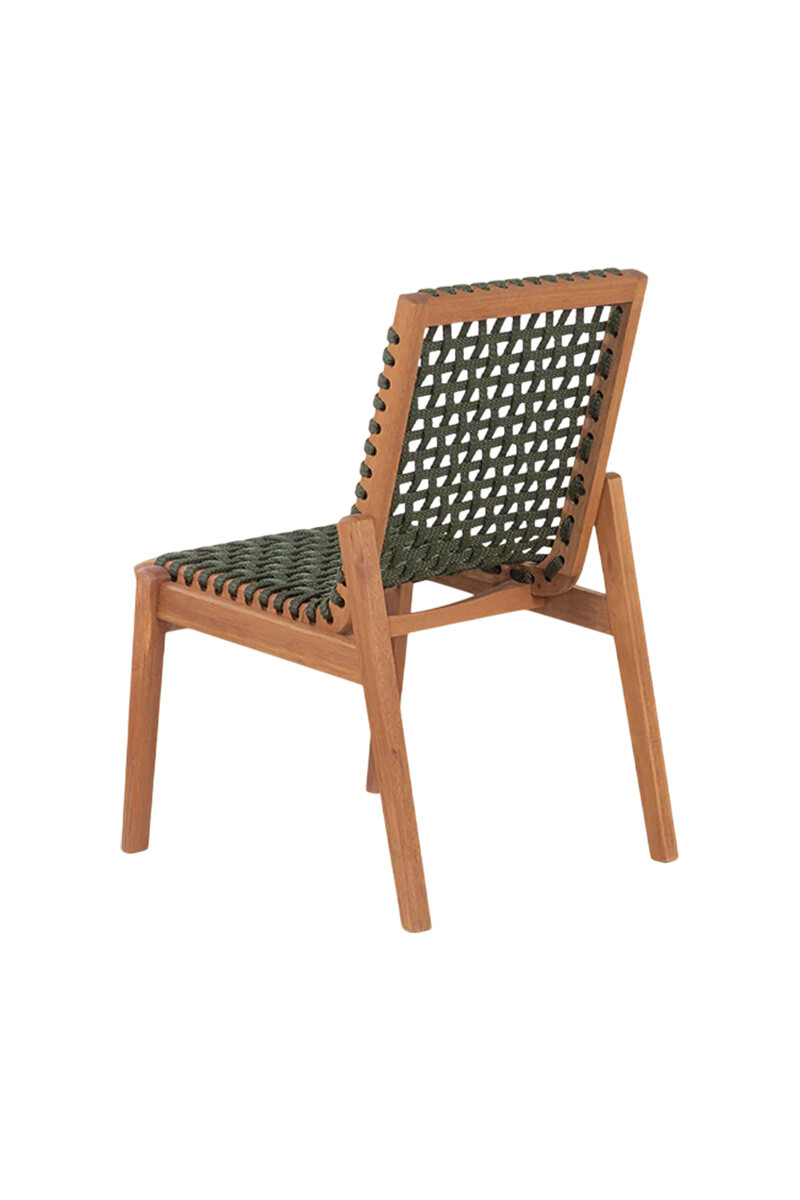 TRACO SILLA SILLA TRACO CUERDA VERDE 56x62x85CM JATOBA