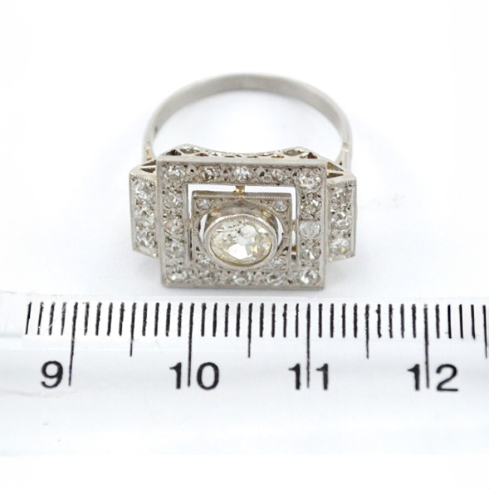Anillo De Platino Y Brillantes Anillo De Platino Y Brillantes