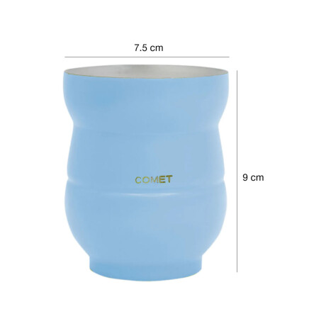 Set Matero Termo Bala 750ml +mate 140ml +bombilla regalo Celeste