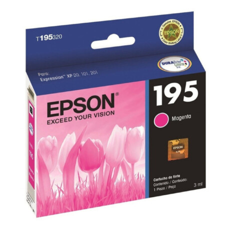 EPSON T195320 MAGENTA XP-101 XP-201 XP-211 3 ML Epson T195320 Magenta Xp-101 Xp-201 Xp-211 3 Ml