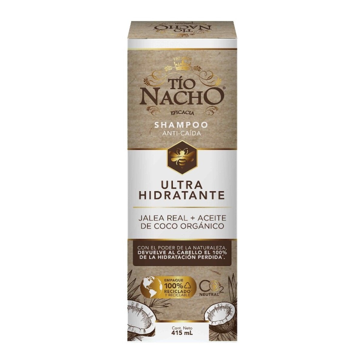 Shampoo Tio Nacho Ultrahidratante 415 Ml. 