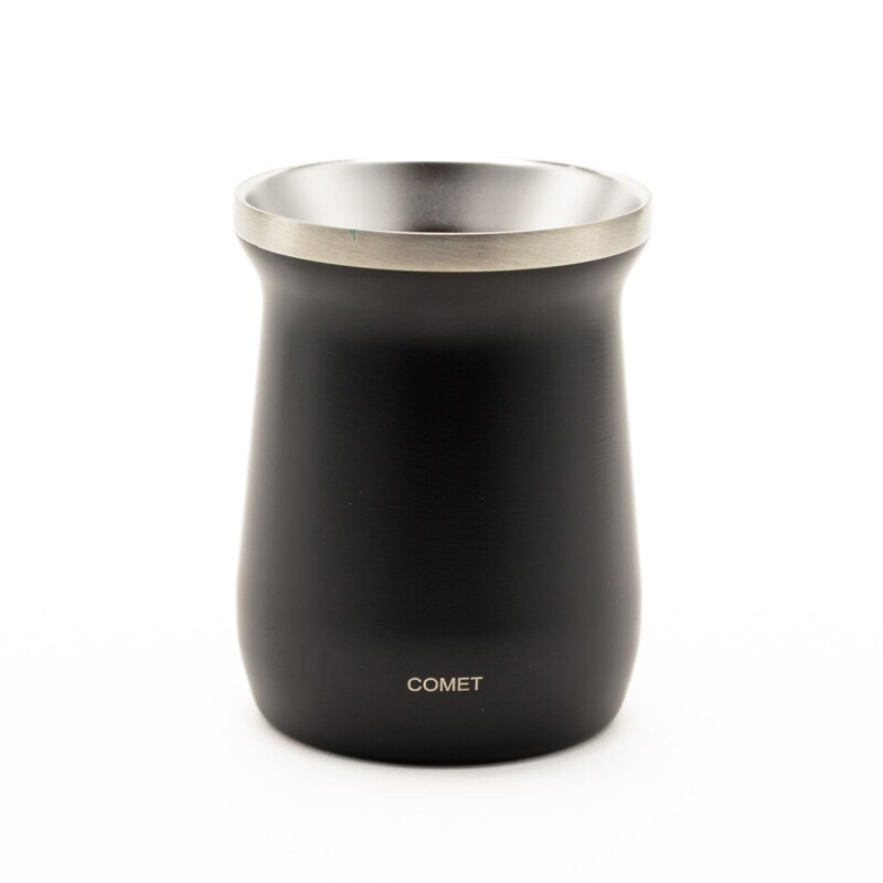 Mate Comet Amalfi 160 ml Acero Inoxidable Negro metal
