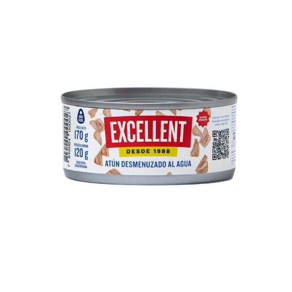 Excellent Atún Desmenuzado En Agua 170g Excellent Atún Desmenuzado En Agua 170g