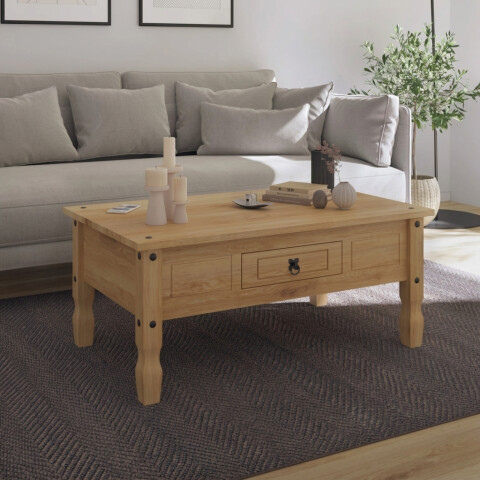 MESA DE LIVING 1 CAJON CERA NATURAL P601-CR MESA DE LIVING 1 CAJON CERA NATURAL P601-CR