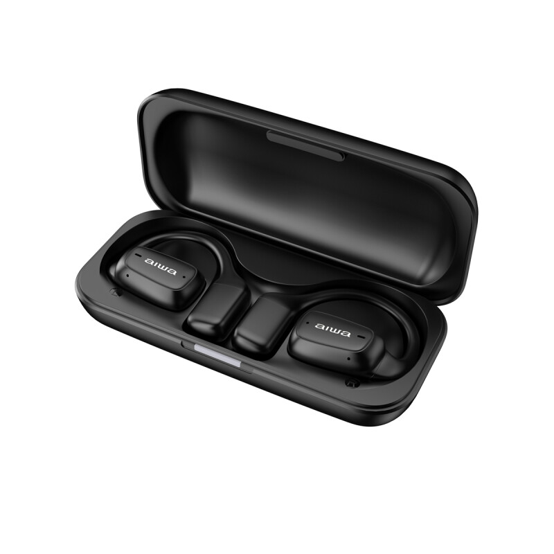 Auriculares Bluetooth Deportivos | Conducción de Aire | Negros | AIWA | AW-AK56 Auriculares Bluetooth Deportivos | Conducción de Aire | Negros | AIWA | AW-AK56