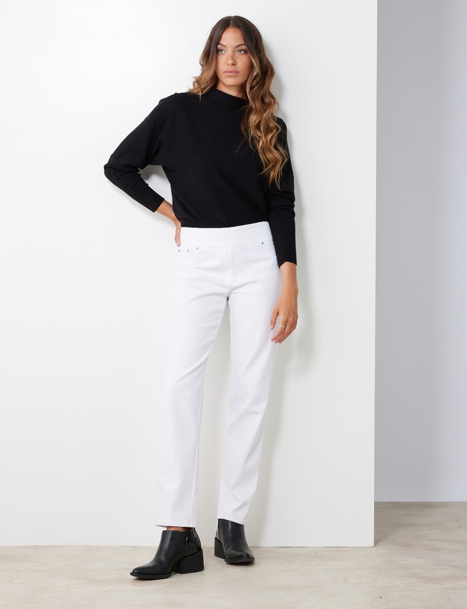 Jegging Pretina Ancha - Blanco 