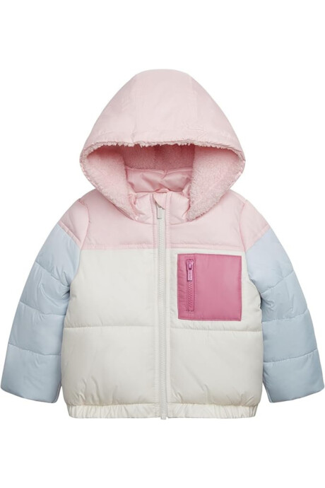 Campera resistente al agua, diseño colorblock Sin color