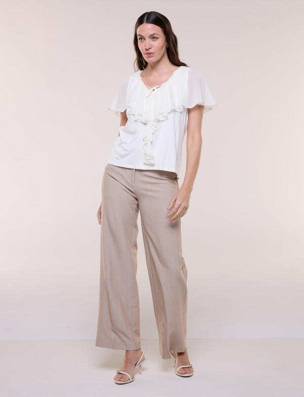 Blusa Volados CRUDO