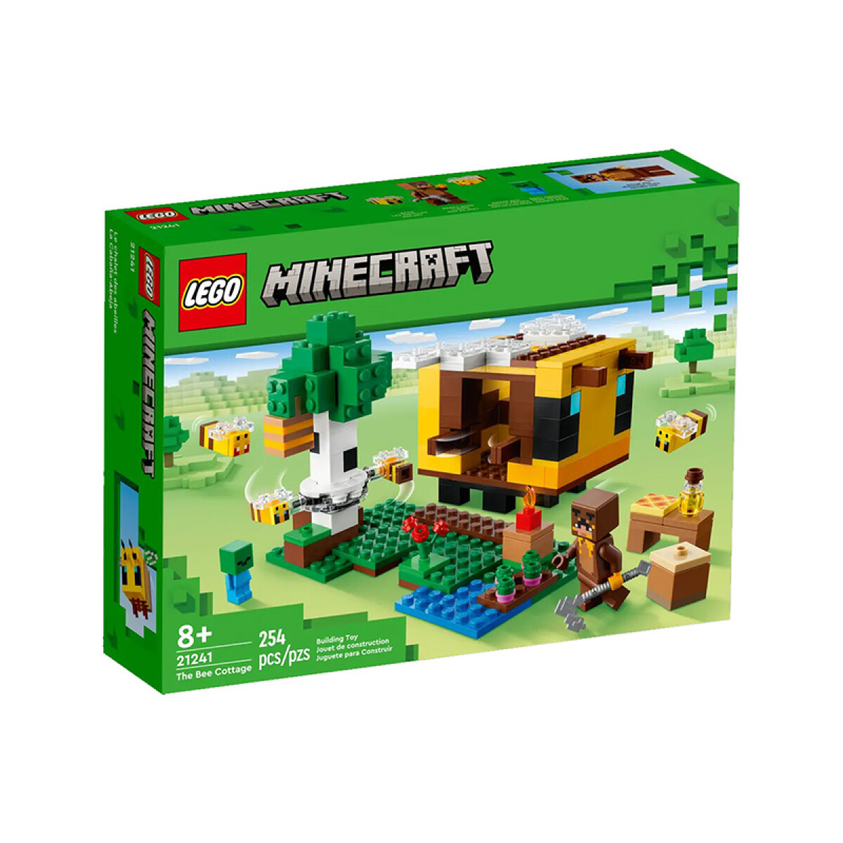 Lego La Cabaña Abeja 254 Piezas +8 - Minecraft 