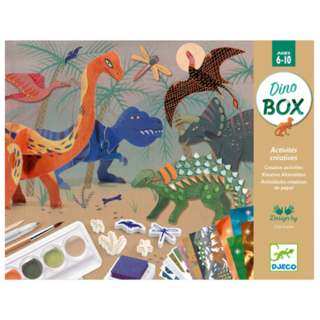 Kit de Manualidad Djeco 6 manualidades Dino Box
