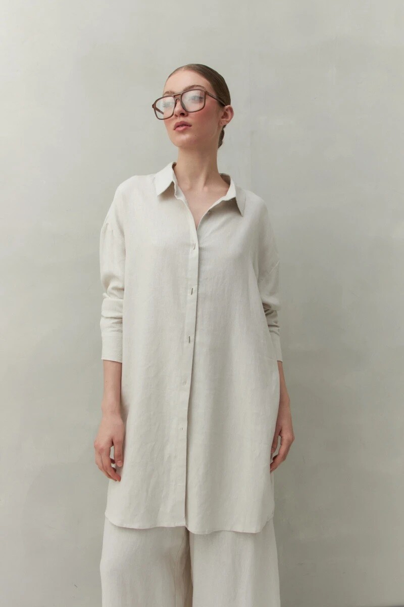 VESTIDO D.CASSIN BASILE - HUESO 