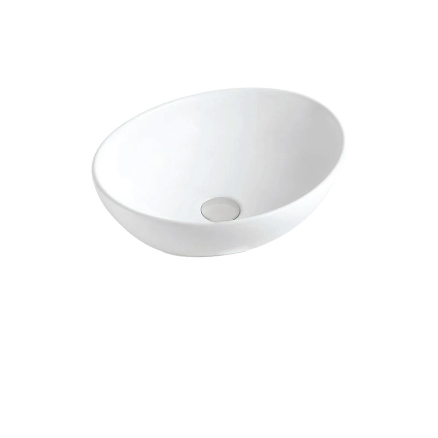 Lavatorio de Apoyo Ovalado Blanco Brillante Línea Zoe Lavatorio de Apoyo Ovalado Blanco Brillante Línea Zoe