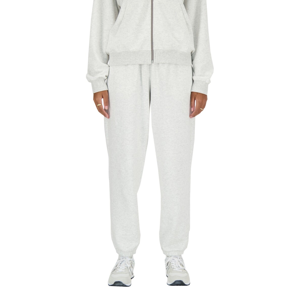Pantalón New Balance de Dama -FRENCH TERRY JOGGER-WP41500AHH - GREY 