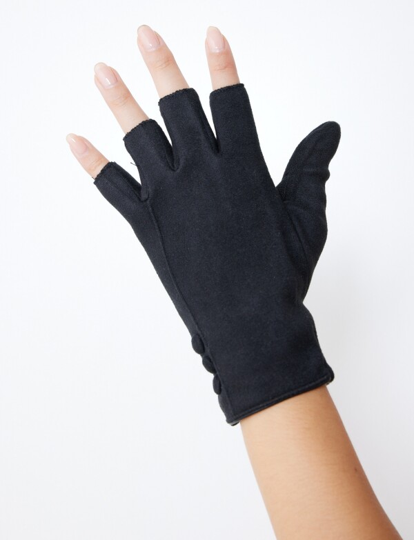 Guantes Suede Crop NEGRO