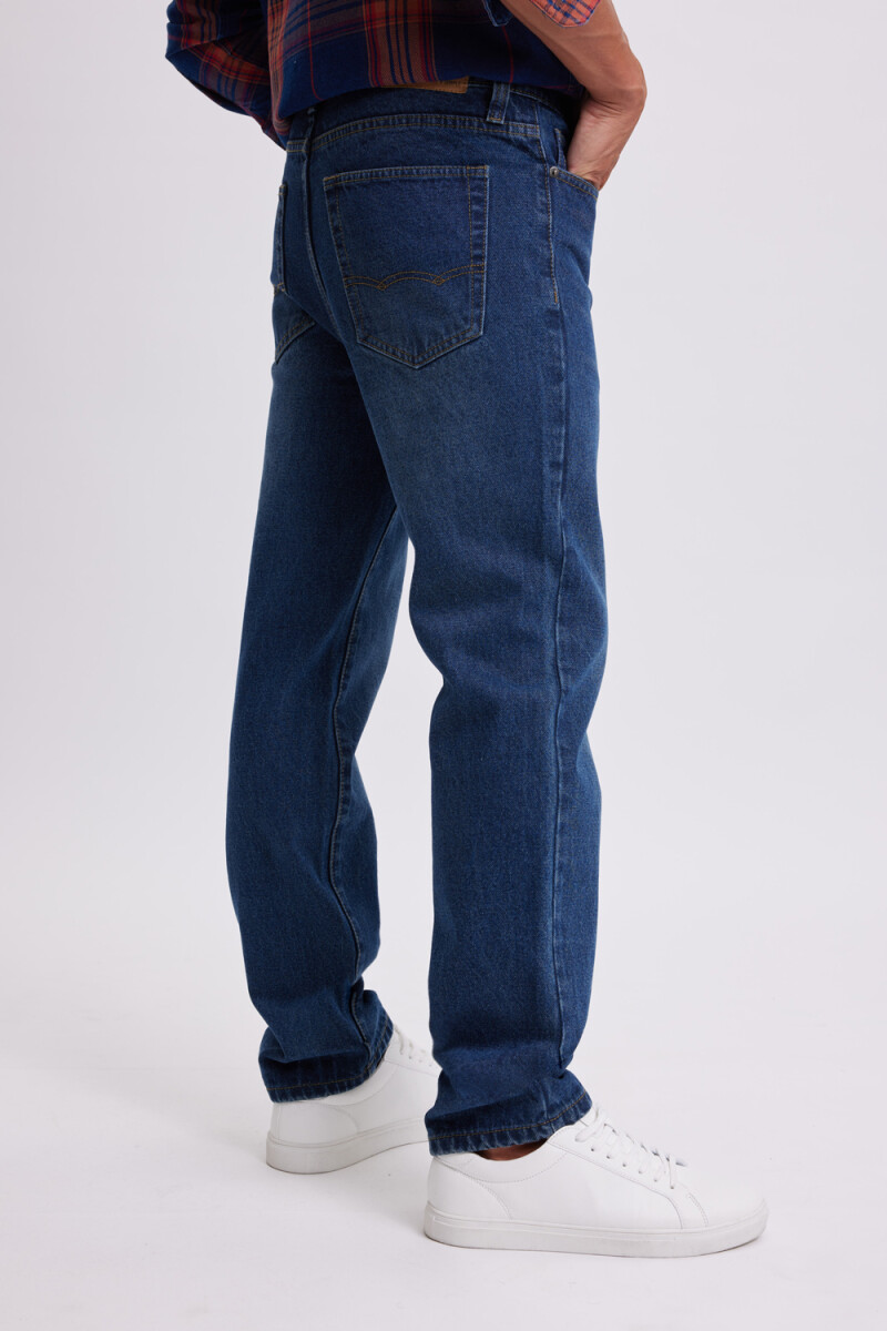 Pantalón de jean clásico Azul Oscuro