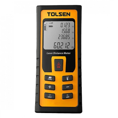TOLSEN MEDIDOR DISTANCIA LÁSER 80MTS.PRESIC +/-15mm Tolsen Medidor Distancia Láser 80mts.presic +/-15mm