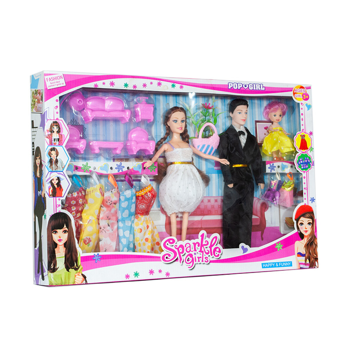 3X2 OUTLET Pareja y Bebe c/ accesorios 51x6x33cm - 3x2 Outlet Pareja Y Bebe C/ Accesorios 51x6x33cm 