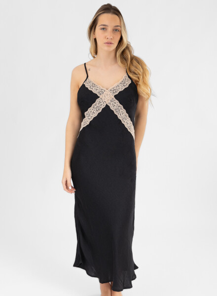 Vest dress Negro
