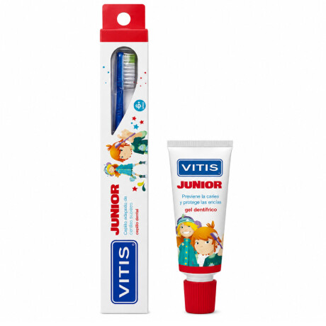 Pack Cepillo de Dientes + Gel para Dientes Vitis Junior 15ml Pack Cepillo de Dientes + Gel para Dientes Vitis Junior 15ml