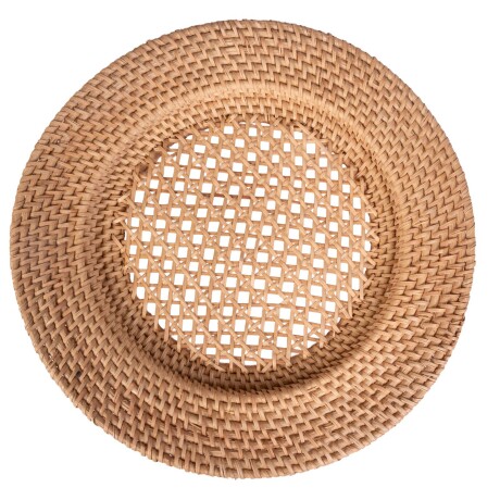 PLATO DE SITIO 33CM RATTAN NATURAL-BEIGE CPRT 1501