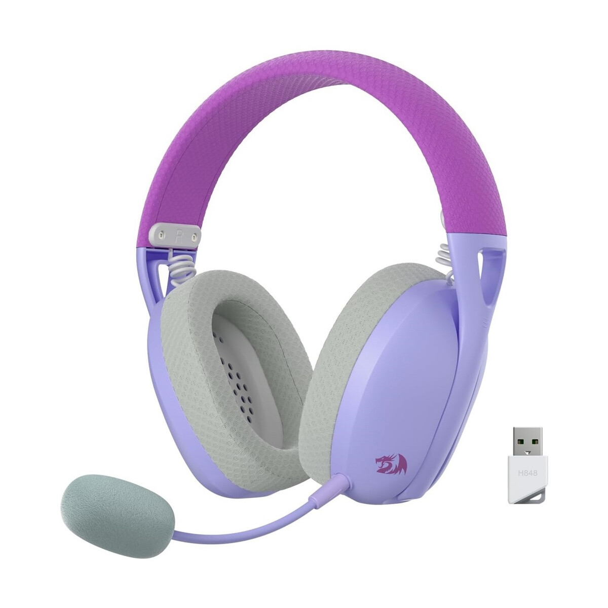 Auriculares Gamer Inalambrico Redragon H848 Ire Purple 