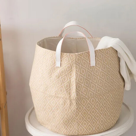 Cesto rombos Beige
