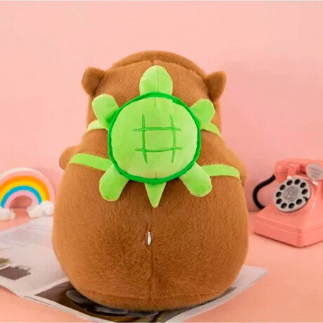 Peluche Capibara Con Mochila Felpa Carpincho Real Peluche Capibara Con Mochila Felpa Carpincho Real