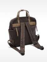 Mochila De Nylon Con Colgante marron