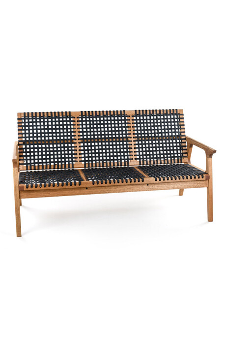TRACO SOFA SOFA TRACO 3 LUGARES CUERDA NEGRA 155x72x84CM JATOBA