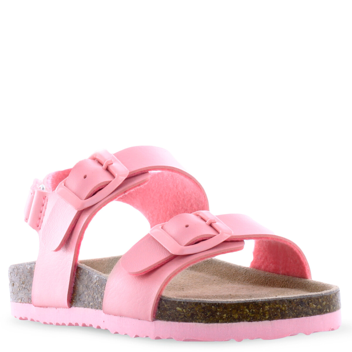Sandalia de Niña Mini Miss Carol BUCKY con hebillas y velcro - Rosado 