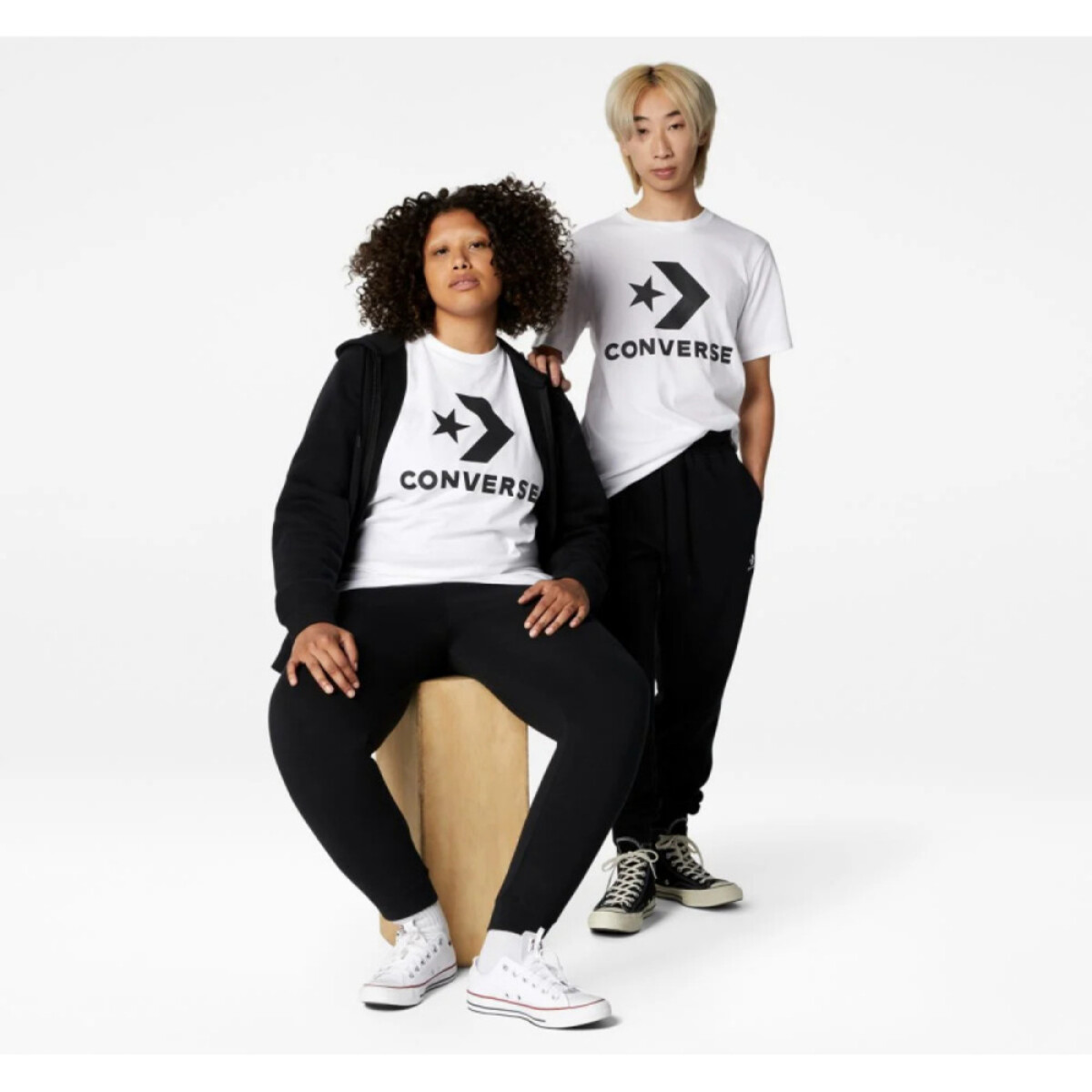 STAR CHEVRON TEE WHITE - WHITE 