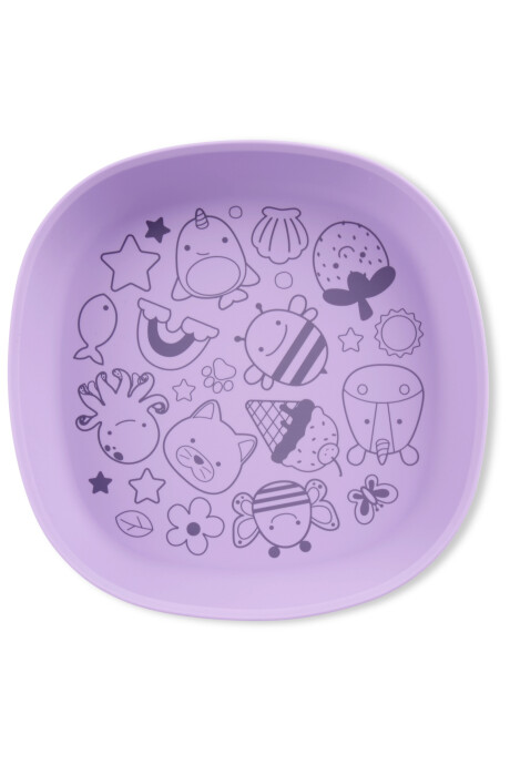 Plato de silicona, púrpura Plato de silicona, púrpura