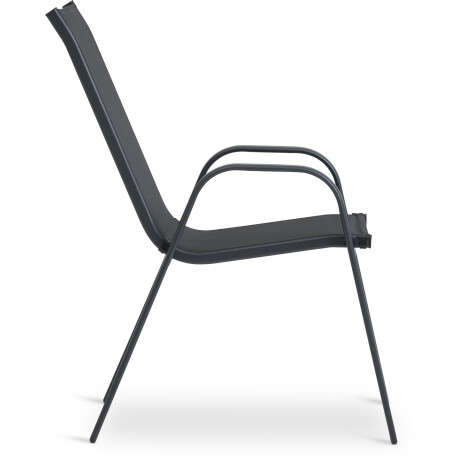 Silla Apilable Leknes Negro