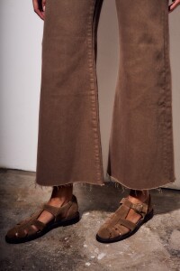 Cangrejera Gamuza Marrón