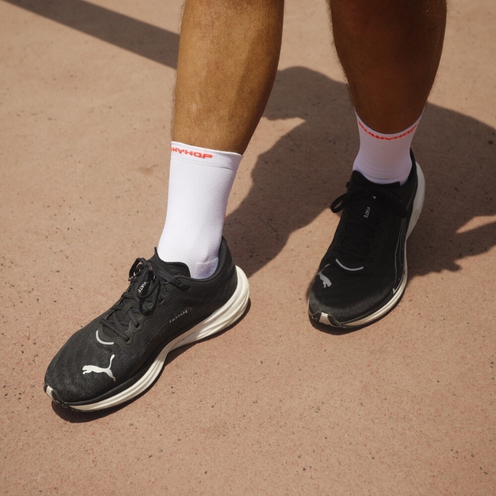 Medias Running BH N&R Unisex Amarillo