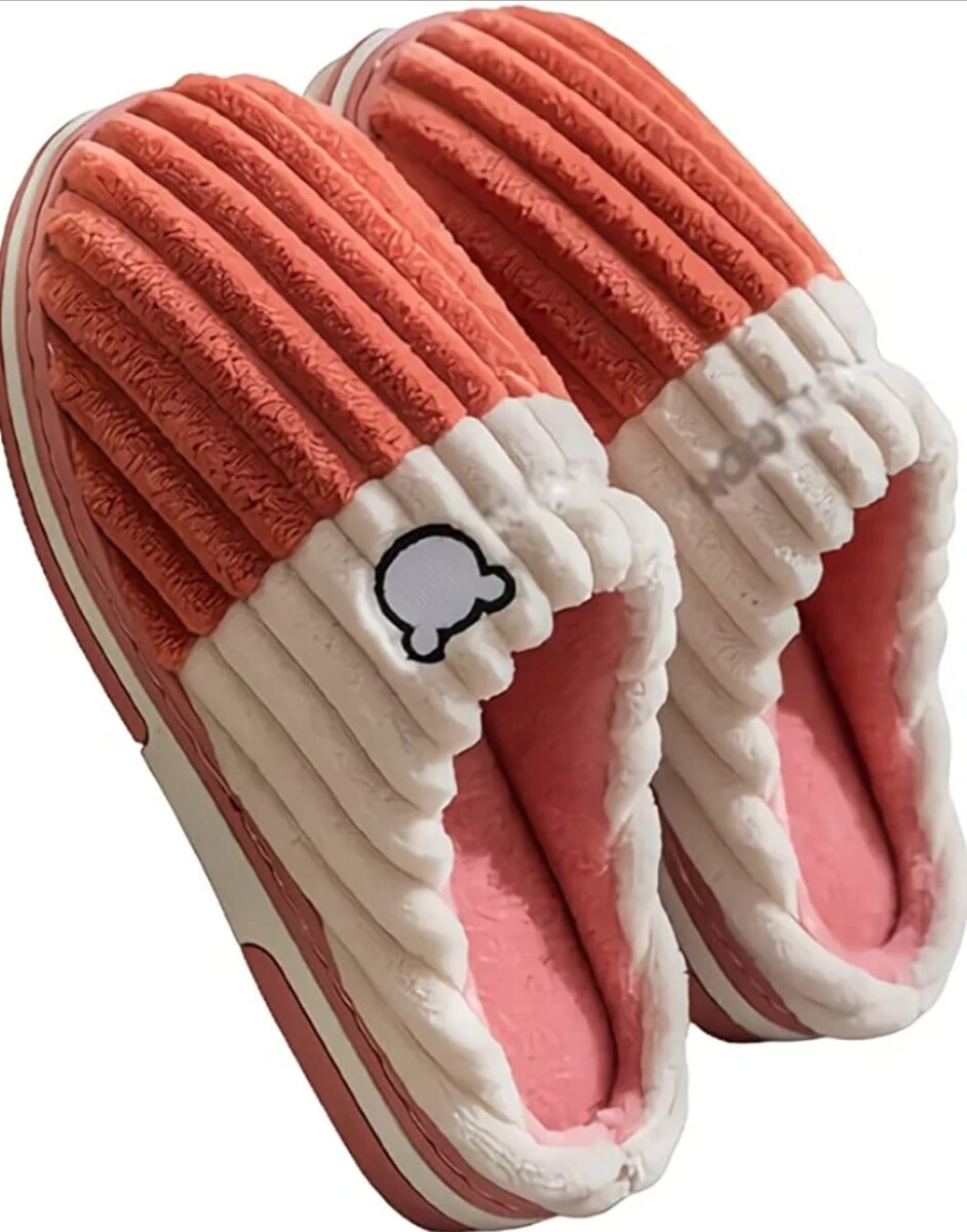 Pantufla de Felpa Super Abrigadas Antideslizante Unisex - Rosa 