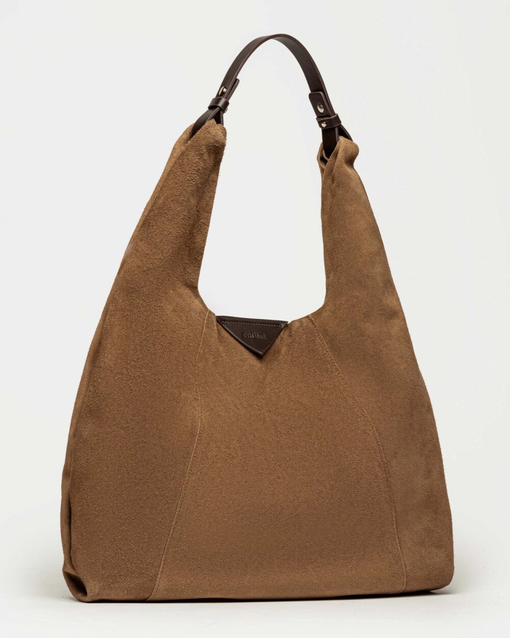 Bolso The Shopping en cuero gamuza Marron