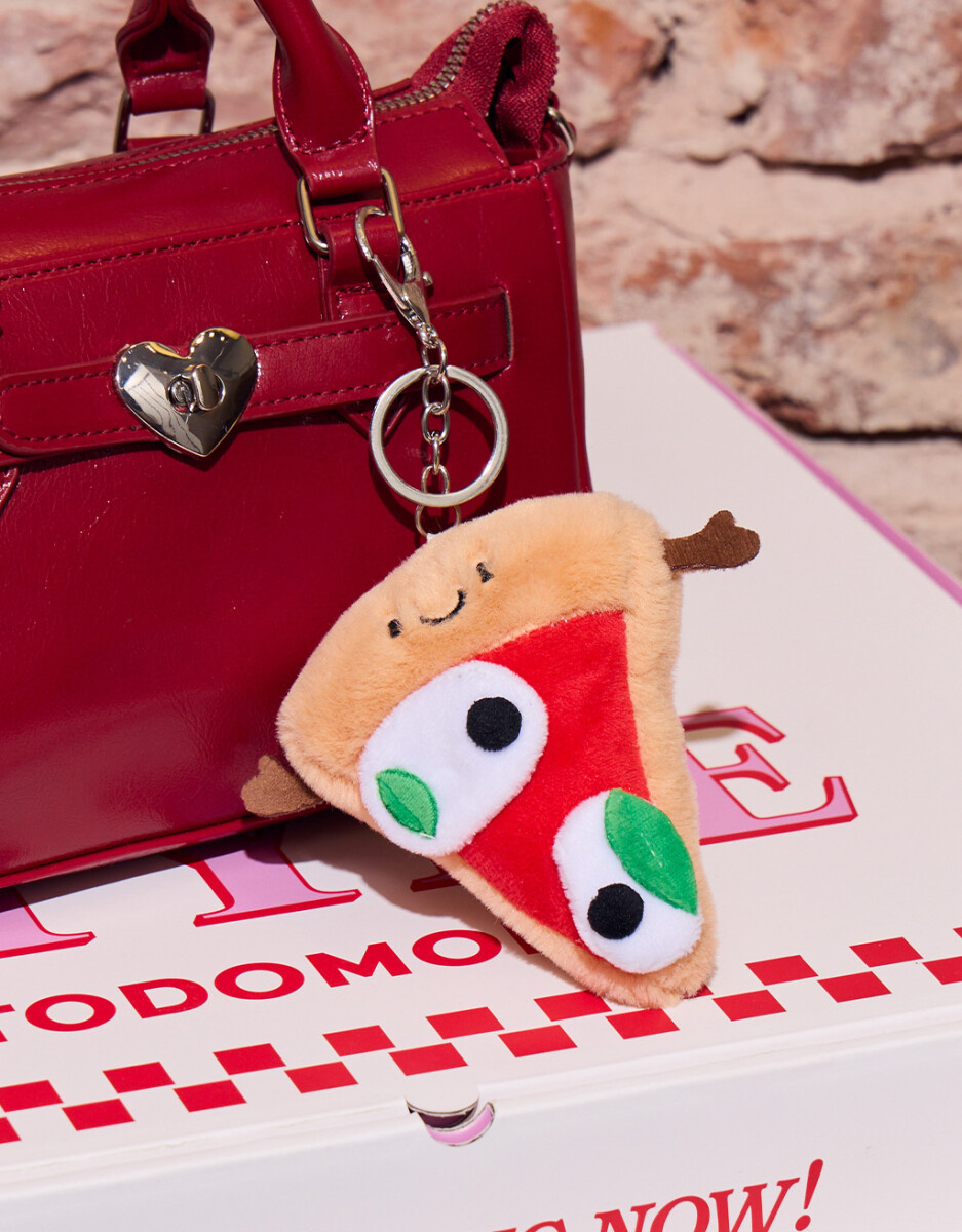 Llavero Y Charm De Pizza Plushie 